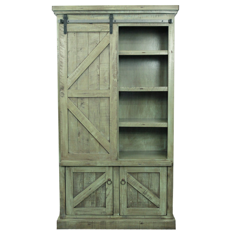 Uli 75.5'' Kitchen Pantry, Rustic Aquamarine