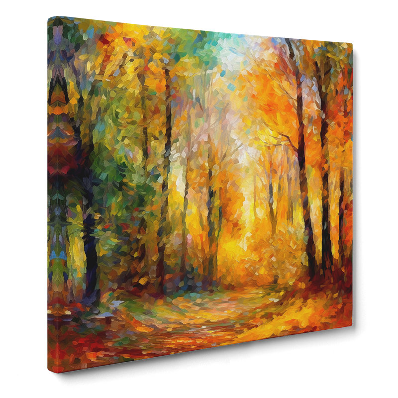 Forest Impressionism - No Frame Print, 50cm H x 50cm W x 3cm D
