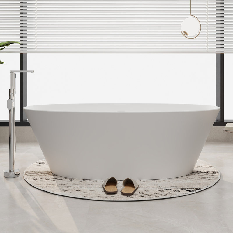 Baignoire de trempage autoportante à surface solide
