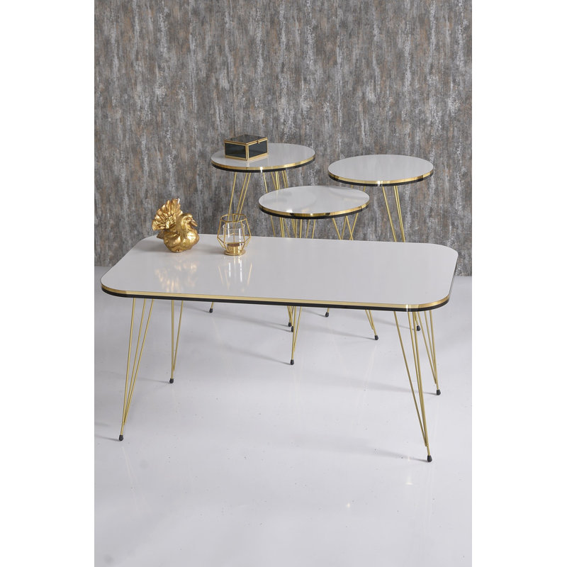 Colm Living Room Table Set, White
