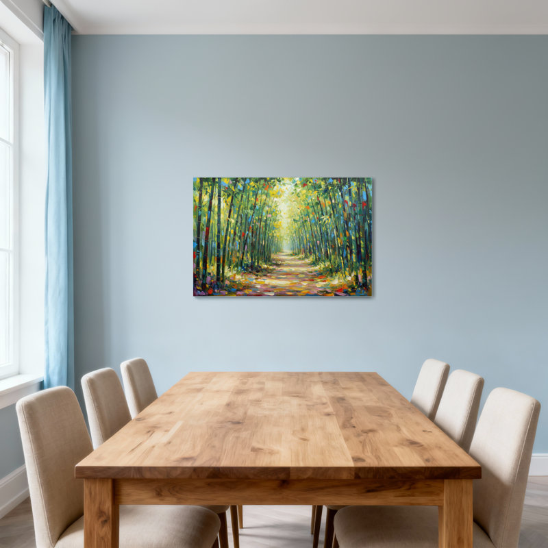 «Landscape & Nature Colorful Forest Pathway», reproduction d'art, H 12 po x l 18 po
