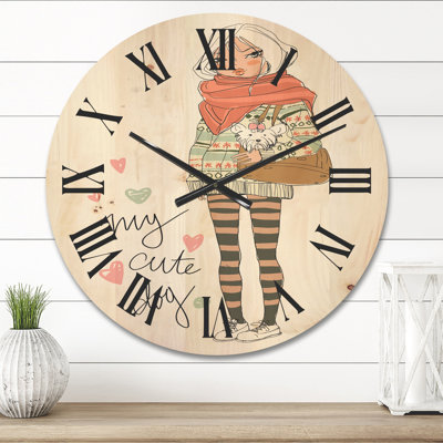 Solid Wood Wall Clock