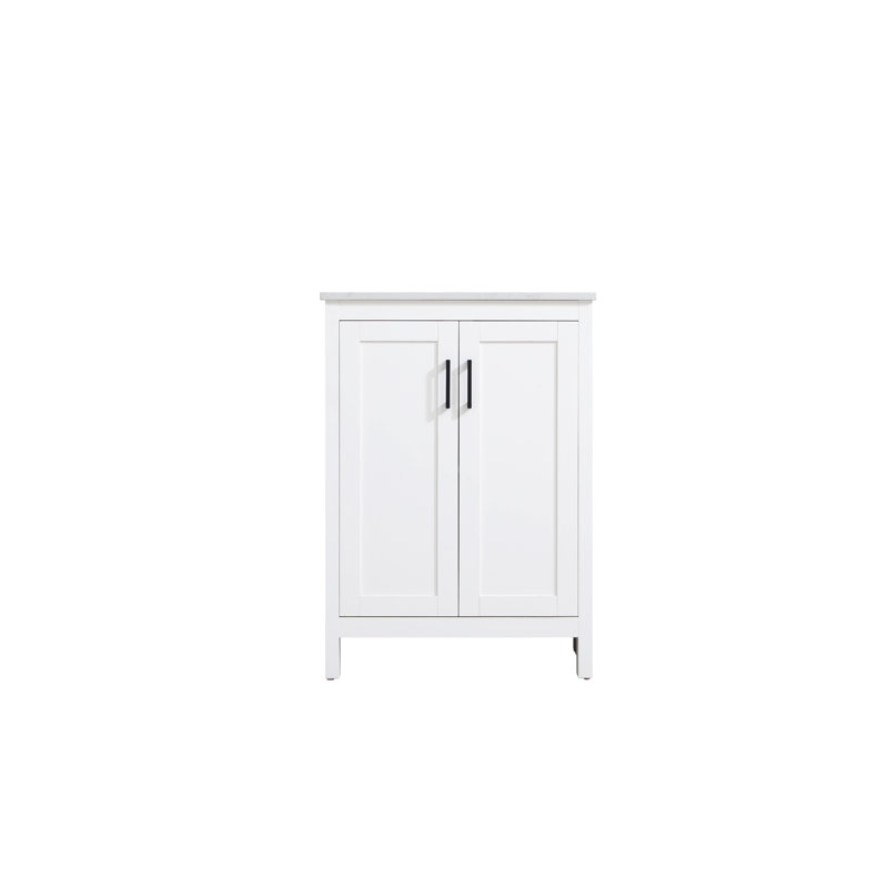 Meuble-lavabo simple 24 po Ahner, Blanc