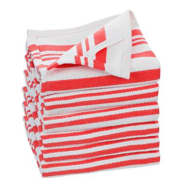 Red and White Striped Bath Towel Set | Zazzle