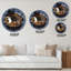 Horloge murale brune Ramen-1703504487