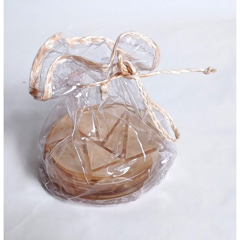 Resin Round 4 Piece Coaster Set