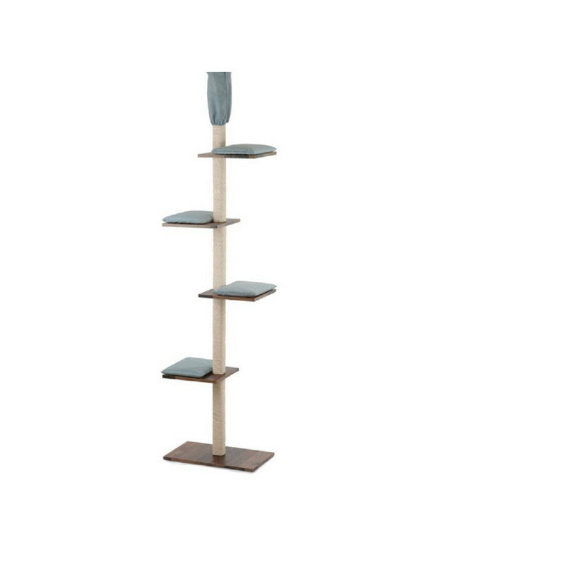 Elsie 260cm H Cat Tree, Blue/Brown
