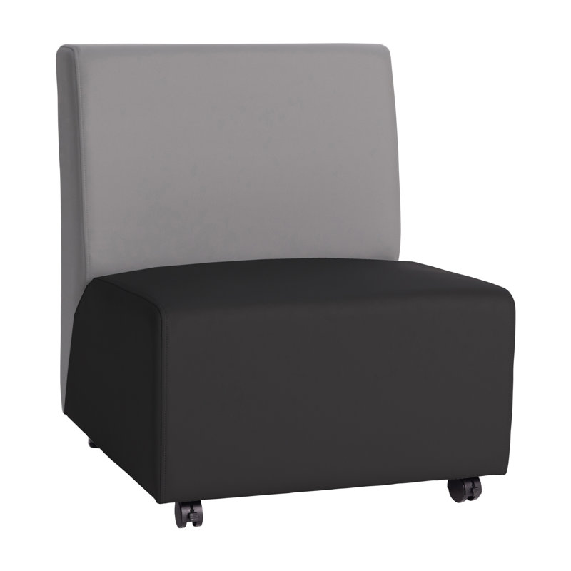 Fauteuil mobile rembourré Pro Series - noir, Noir / gris