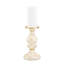 Mocha Check Pillar Candlestick