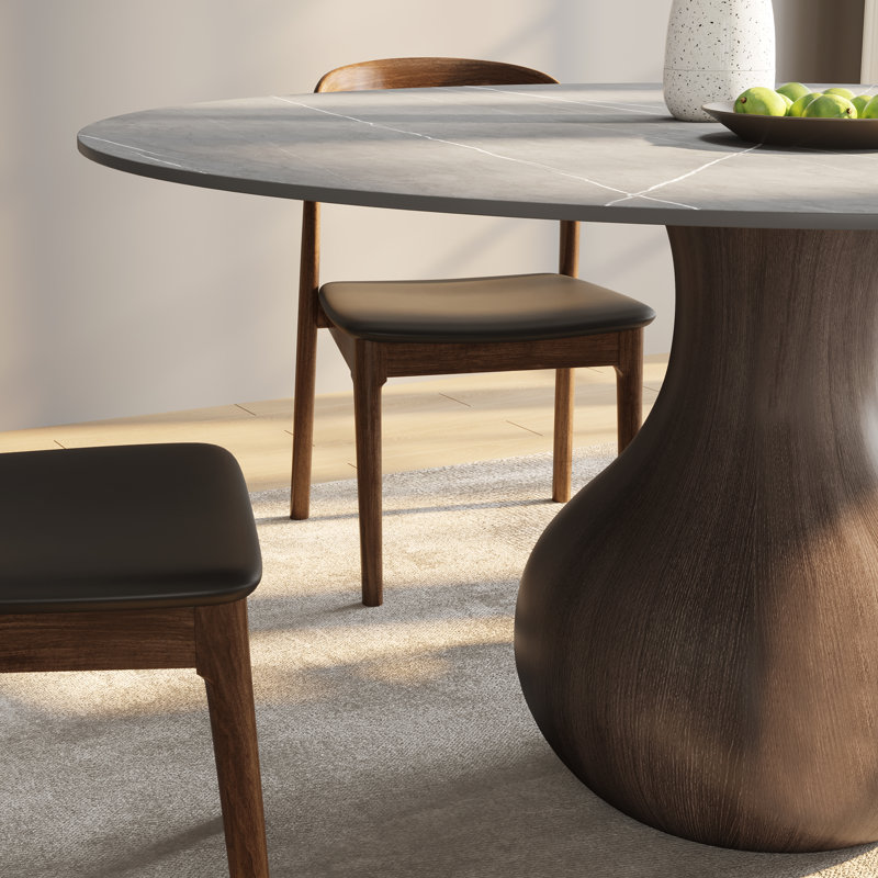Table de salle à manger Gullveig, H 29,5 po x L 47,24 po x l 47,24 po