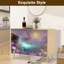 Buffet Buffet avec rangement Fantasy Cosmic Landscape Waterfall Glowing Flowers Ringed planète avec 2 portes pour le salon et la cuisine