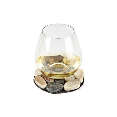 Flat Stone Round Coasters