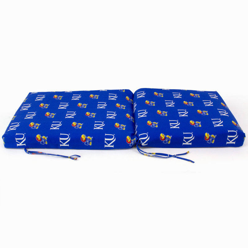 Coussin de siège/dossier d’intérieur/extérieur à tigres de Clemson, Kansas Jayhawks