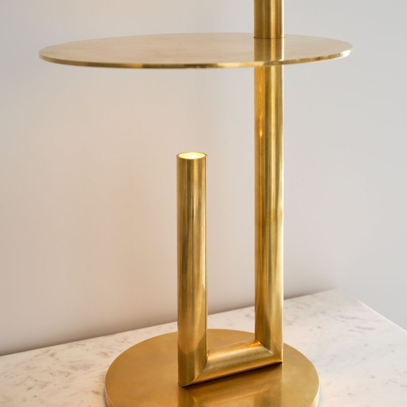 Fielle Medium Table Lamp, Hand Rubbed Antique Brass