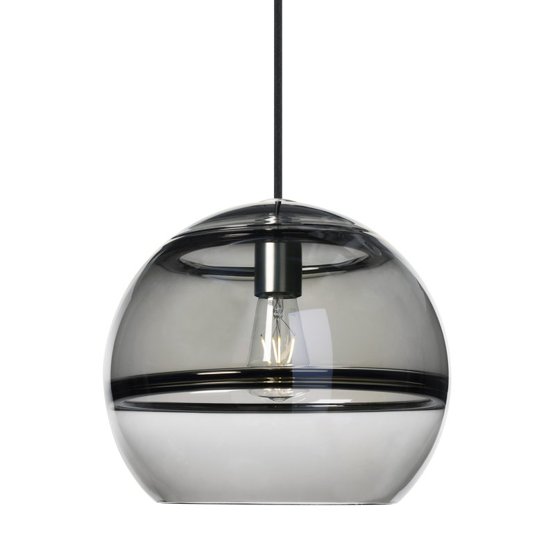 Sedona 1 - Light LED Pendant, Smoke, Satin Nickel, Yes