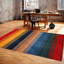 Tapis multicolore à rayures Nebyu