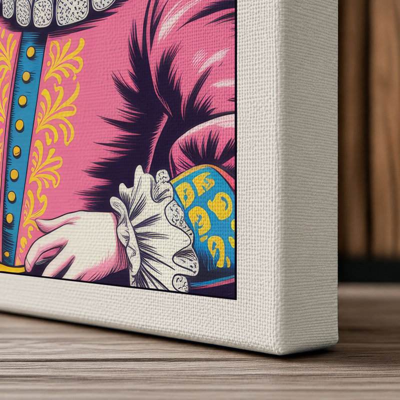 Stay Weird Typography - Wrapped Canvas, 18x12 - 45.7 x 30.5 cm, Cream Border