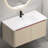 Integrated White Ceramic Basin, Drain Not Included