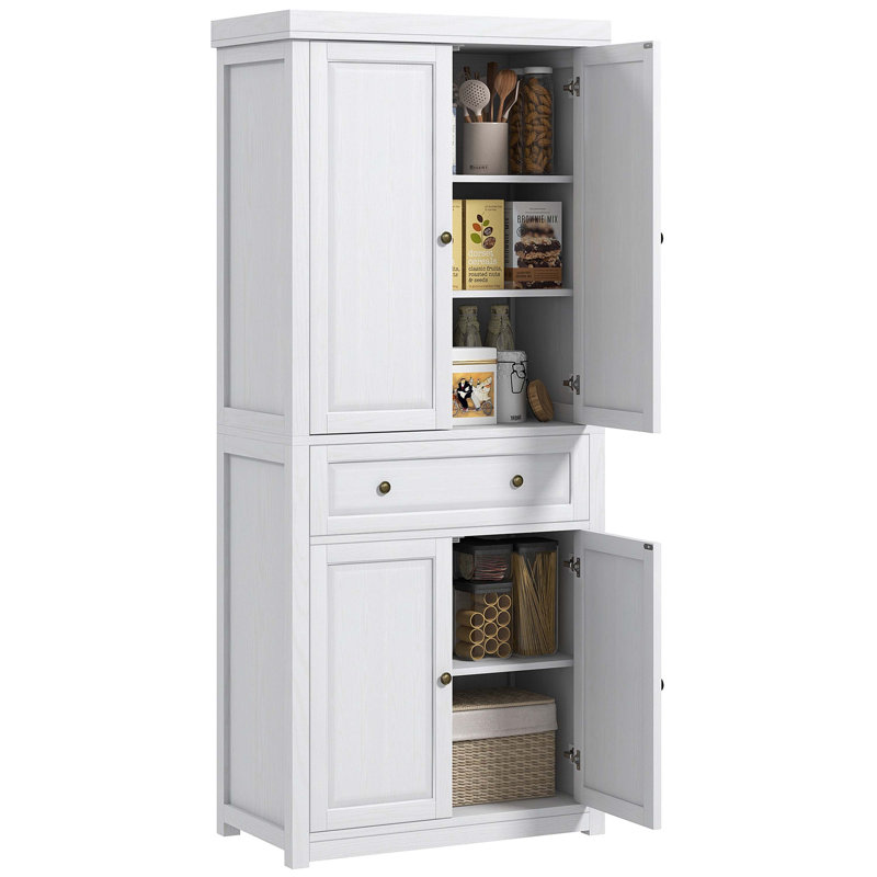 Armoire de rangement 72 po, Blanc