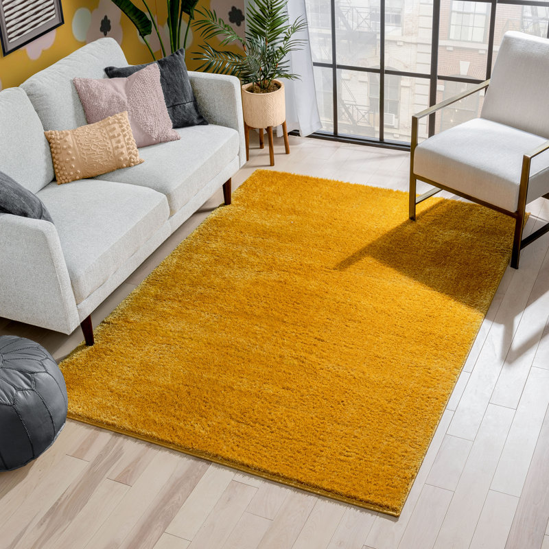 Rainbow Solid Colour Sheepskin Shag Area Rug, Rectangle 160 x 220cm
