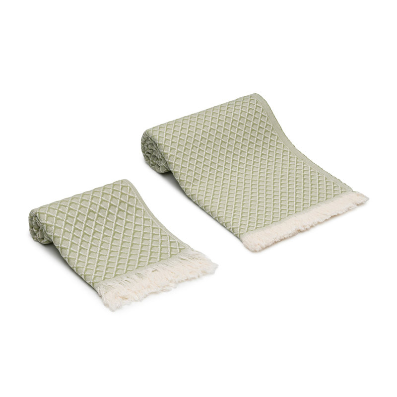 Essuie-mains et serviettes Serenity Grid, Vert