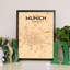 Munich City Map - No Frame Print-1182947057
