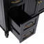 Meuble-lavabo 36 po avec lavabo, armoire de salle de bain avec tiroirs, cadre solide et panneau de fibres à densité moyenne, noir-1479077268
