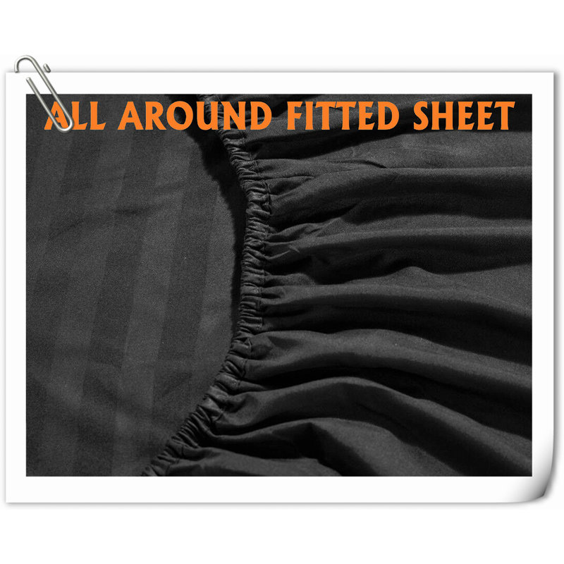 Quilts Machine Woven Quilt, Black Striped