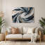 «Lyrical Abstraction 47», art mural en métal gris-547648511