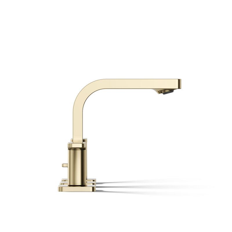 Parallel™Widespread Bathroom Faucet, 3-Hole Two Lever Handle Bathroom Sink Faucet, 1.2 GPM, Vibrant French Gold, 1.2 GPM