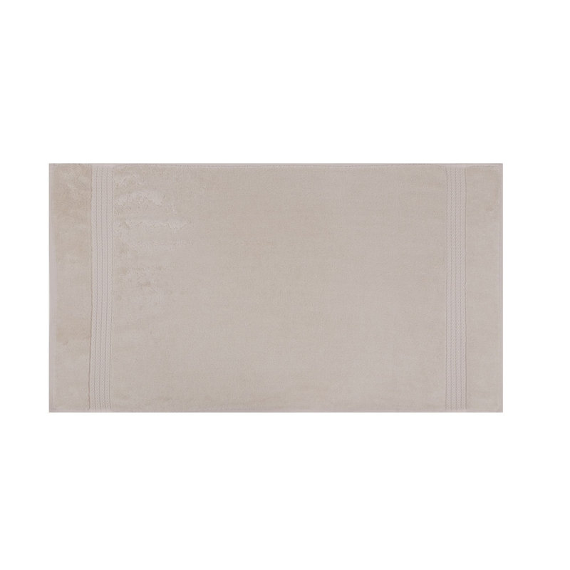 Ensemble de serviettes 100% coton 2 pièces Humera, Brun clair