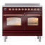 Cuisinière à induction 40 pouces avec 6 éléments à induction ILVE Nostalgie II Series (porte en verre)-1695305316