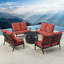 Pairlee 8 - Person Patio Conversation Set with Cushions-1432985993
