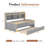 Wood Captain Bed With Trundle,Drawers-476885555-476885517