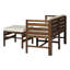 Ensemble de conversation de terrasse avec coussins 4 pièces-58803552