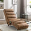 Chaise longue de massage en lin d'intérieur avec télécommande, longue chaise de massage électrique ergonomique avec 5 modes pour le bureau, le salon, la chambre à coucher (café)