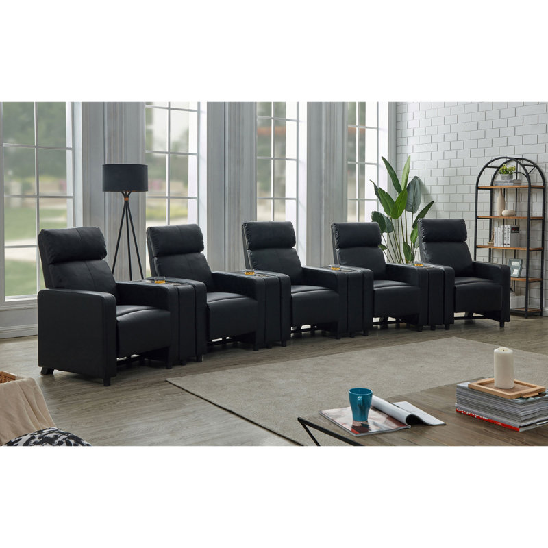 Cinéma maison rembourré 5 places avec 4 consoles Warren