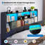 Floating Bed Frame with Charging Station, LED Lights and Upholstered Headboard for Bedroom, Modern Floating Beds with Hidden Storage Compartment, No Box Spring Needed-1767633210-1767633213