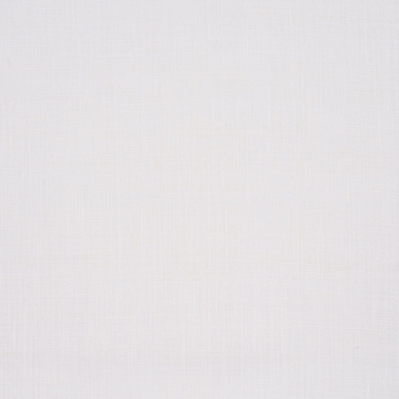 Leo Glazed Linen Fabric, White