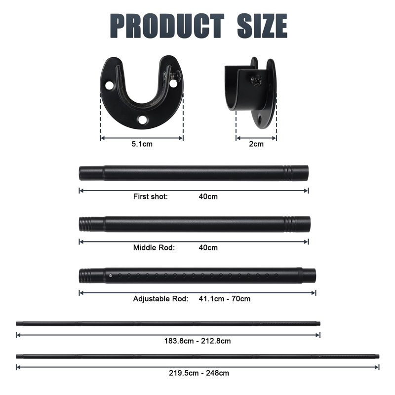 40cm Wall Mounted Clothes Rack