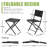 Portable Patio Dining Sets, Steel Rattan Modern Bistro For Balcony