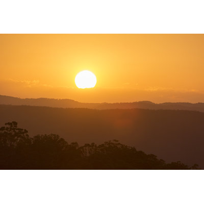 Aradia Sunset Over Mountains by Image Supply - Wrapped Canvas Print