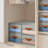 Foldable Storage Bins With Drawers - Pull-Out Stackable Closet Organizers With Clear Window, Fabric Clothes Storage Drawers For Bedroom And Closet Organization-1993591244