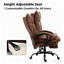 Fauteuil de bureau inclinable avec repose-pieds - réglable et pour la détente au bureau personnel-1632220181