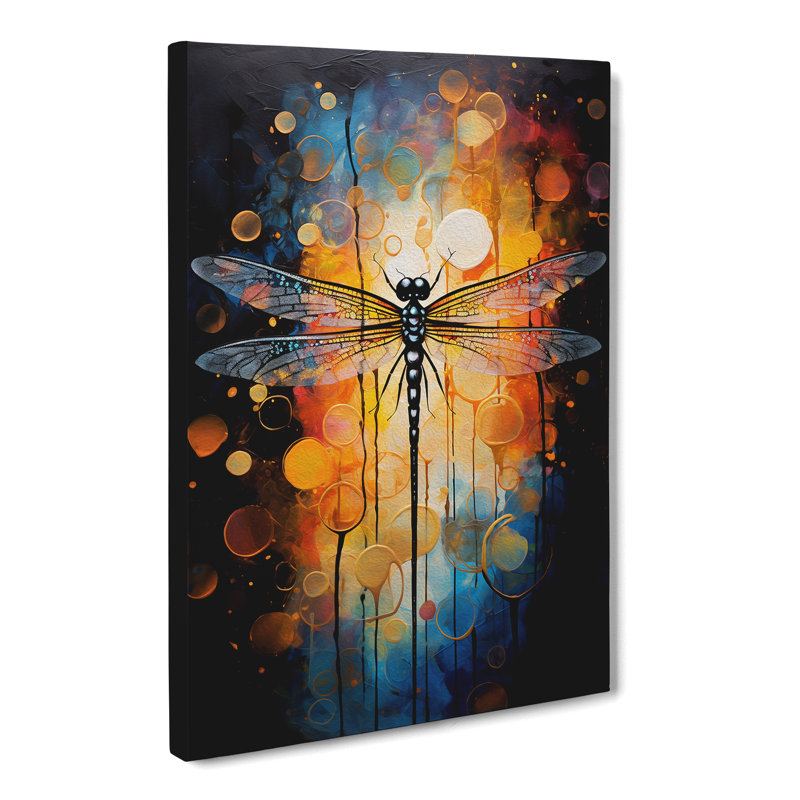 Dragonfly Abstract Art - Wall Art, 20 x 14 Inch