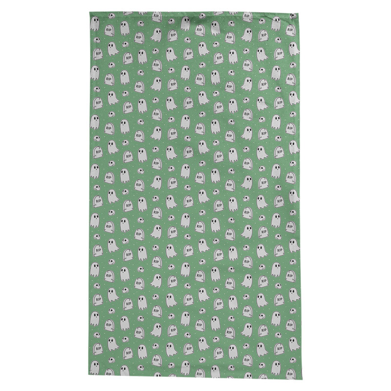 Nappe à motif géométrique avicia, Vert / blanc