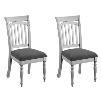 Chaises de salle à manger à lattes, ensemble de 2