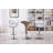 Masaccio Upholstery Airlift Adjustable Swivel Barstool with Chrome Base, Set of 2-745982559