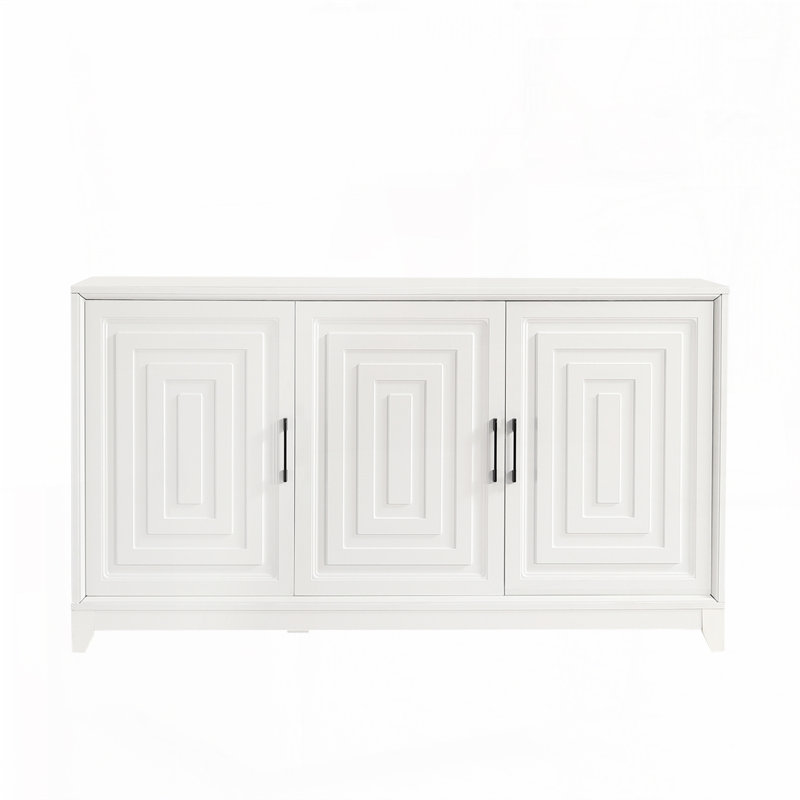Buffet 59 "Mid-Century, Blanc / Blanc