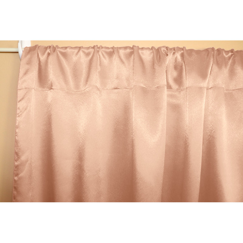 Dafni Semi Sheer Curtain Single Panel, 58" W x 72" L, Coral